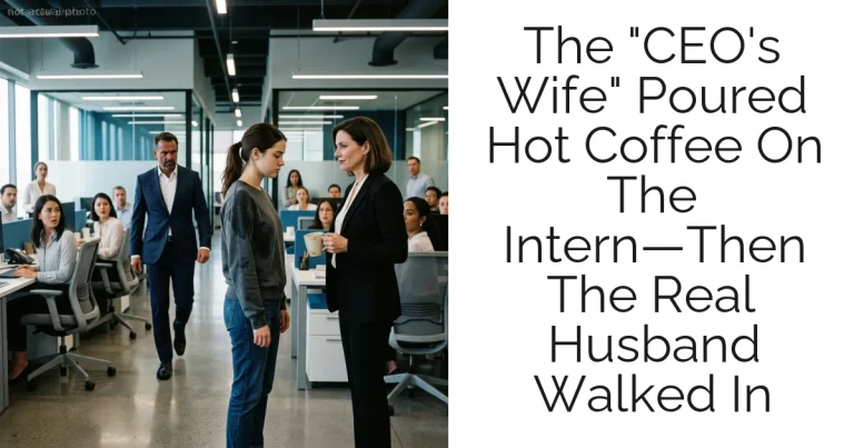 The "CEO's Wife" Poured Hot Coffee On The Intern—Then The Real Husband Walked In