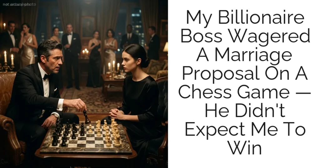 My Billionaire Boss Wagered A Marriage Proposal On A Chess Game — He Didn't Expect Me To Win