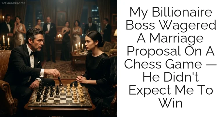 My Billionaire Boss Wagered A Marriage Proposal On A Chess Game — He Didn't Expect Me To Win