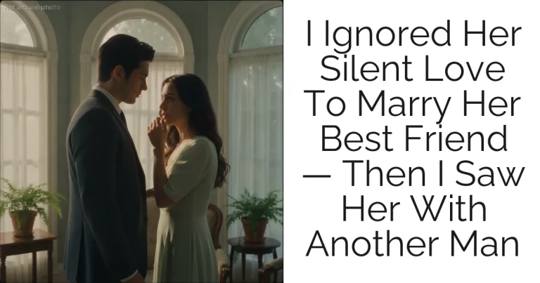 I Ignored Her Silent Love To Marry Her Best Friend — Then I Saw Her With Another Man