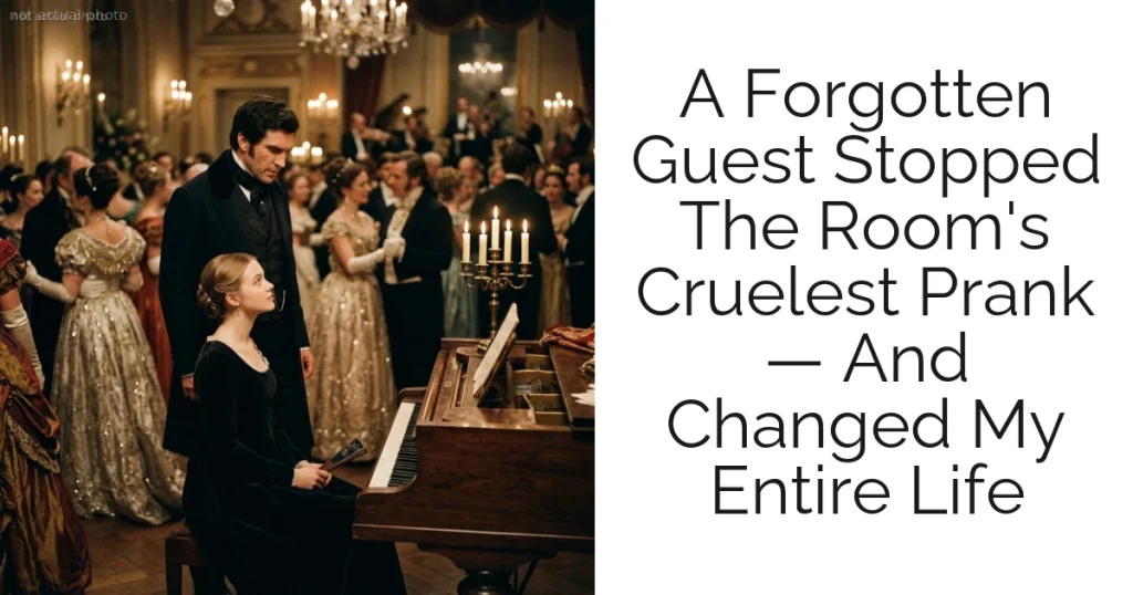 A Forgotten Guest Stopped The Room's Cruelest Prank — And Changed My Entire Life