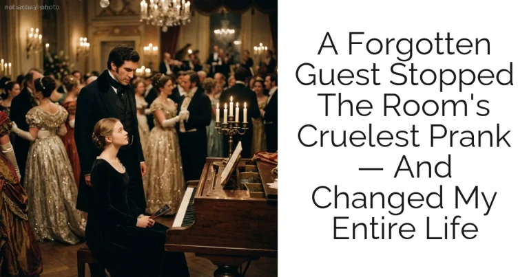 A Forgotten Guest Stopped The Room's Cruelest Prank — And Changed My Entire Life