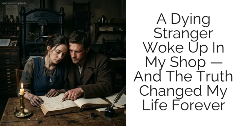 A Dying Stranger Woke Up In My Shop — And The Truth Changed My Life Forever