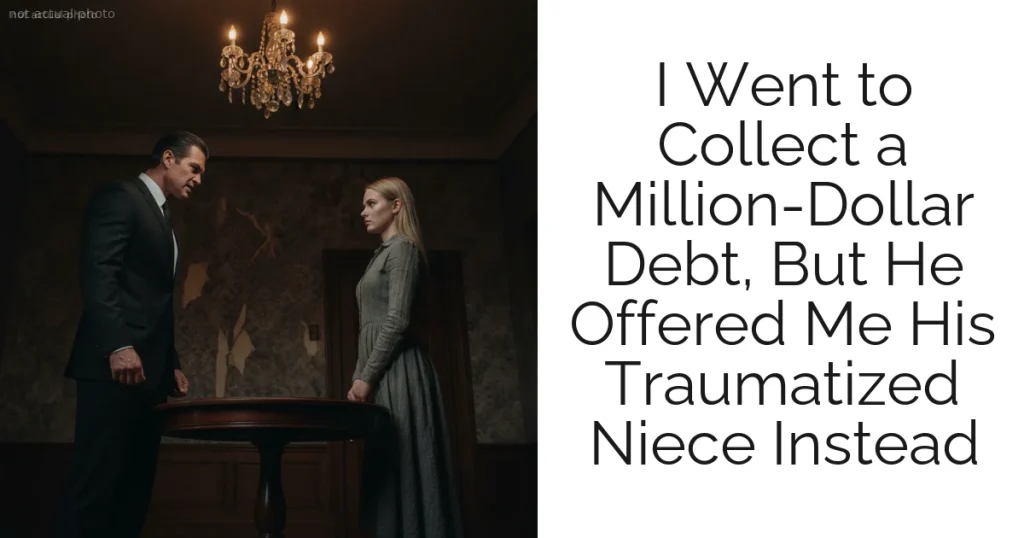 I Went to Collect a Million-Dollar Debt, But He Offered Me His Traumatized Niece Instead