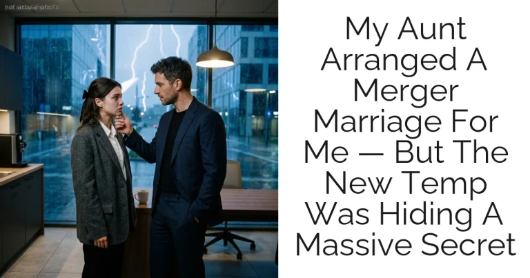 My Aunt Arranged A Merger Marriage For Me — But The New Temp Was Hiding A Massive Secret