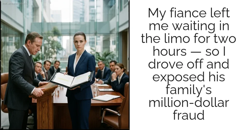 My fiance left me waiting in the limo for two hours — so I drove off and exposed his family's million-dollar fraud