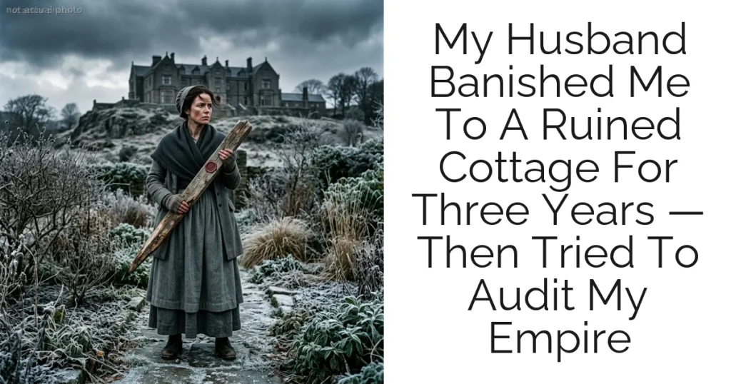 My Husband Banished Me To A Ruined Cottage For Three Years — Then Tried To Audit My Empire