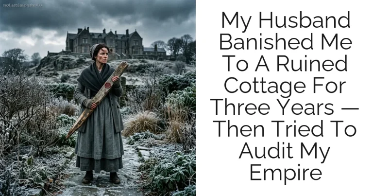 My Husband Banished Me To A Ruined Cottage For Three Years — Then Tried To Audit My Empire