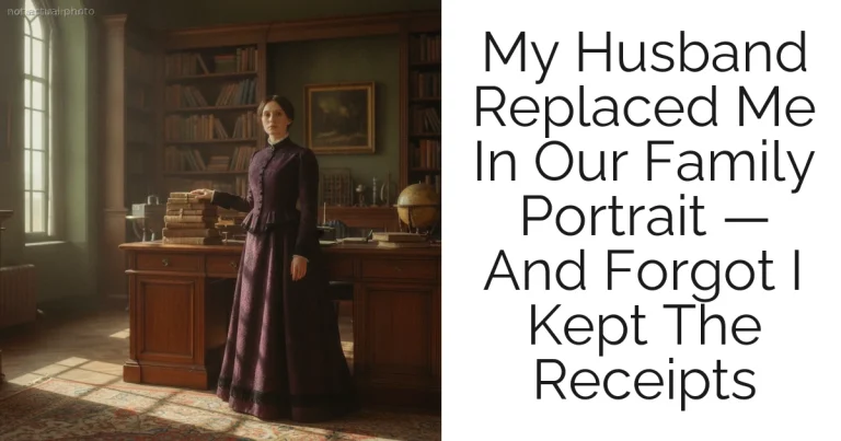 My Husband Replaced Me In Our Family Portrait — And Forgot I Kept The Receipts
