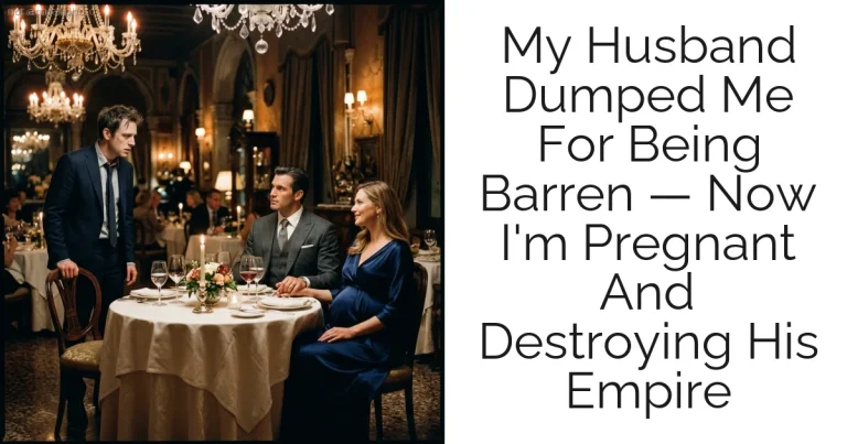 My Husband Dumped Me For Being Barren — Now I'm Pregnant And Destroying His Empire