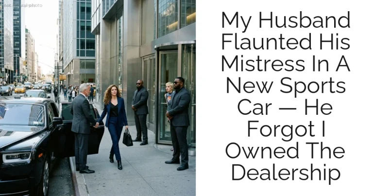 My Husband Flaunted His Mistress In A New Sports Car — He Forgot I Owned The Dealership
