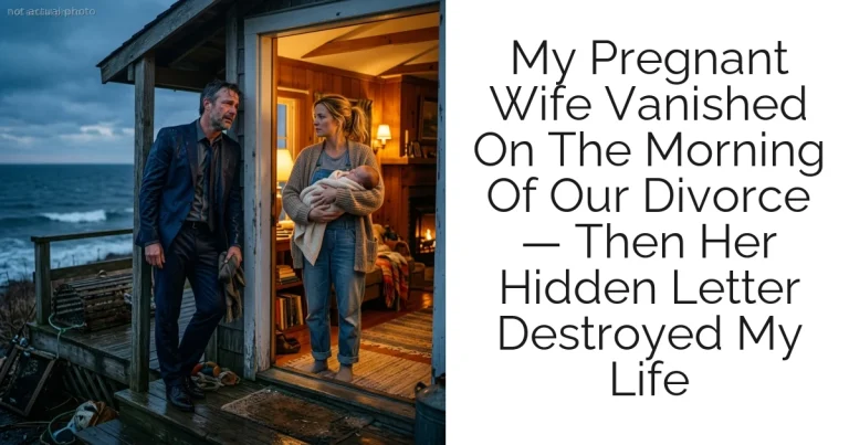 My Pregnant Wife Vanished On The Morning Of Our Divorce — Then Her Hidden Letter Destroyed My Life