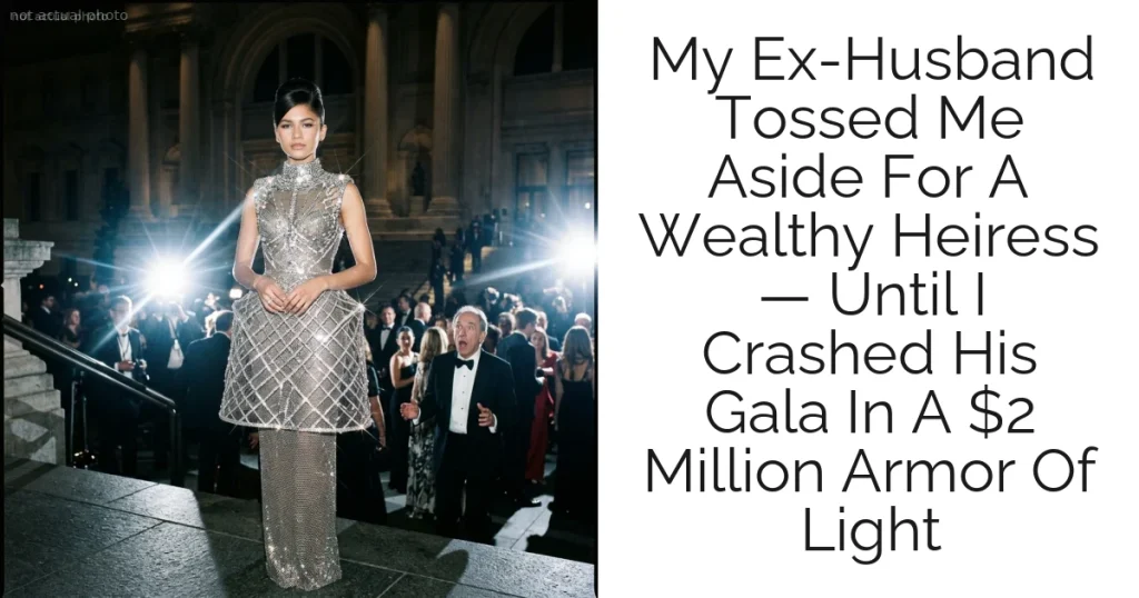 My Ex-Husband Tossed Me Aside For A Wealthy Heiress — Until I Crashed His Gala In A $2 Million Armor Of Light