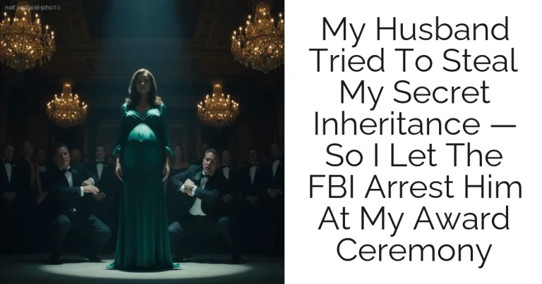 My Husband Tried To Steal My Secret Inheritance — So I Let The FBI Arrest Him At My Award Ceremony