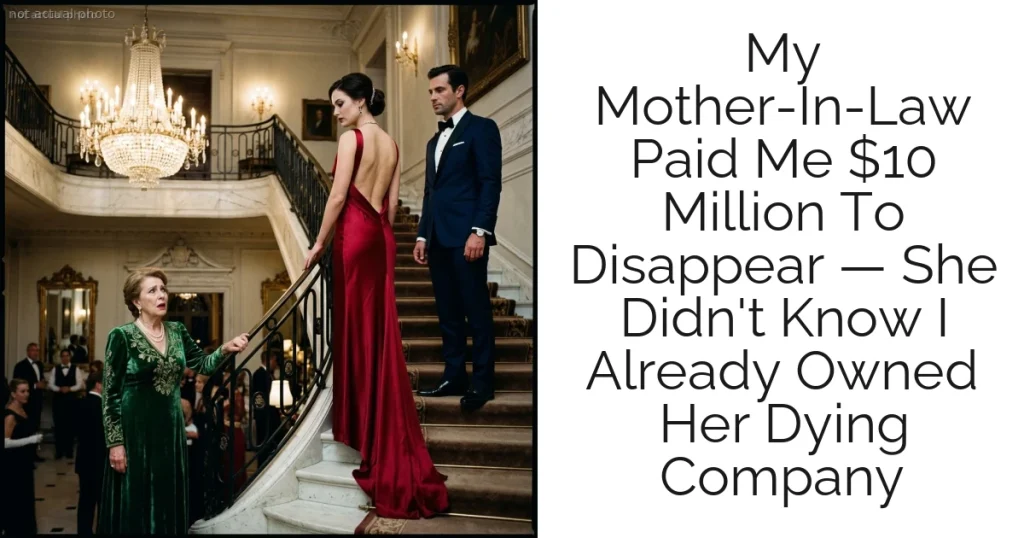 My Mother-In-Law Paid Me $10 Million To Disappear — She Didn't Know I Already Owned Her Dying Company