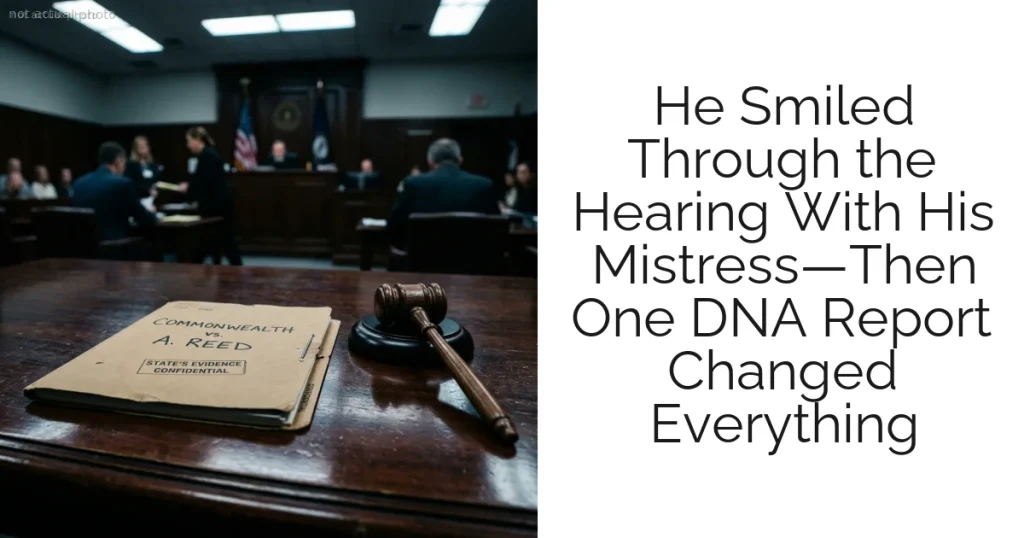 He Smiled Through the Hearing With His Mistress—Then One DNA Report Changed Everything