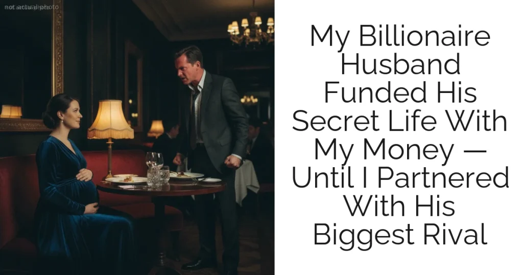 My Billionaire Husband Funded His Secret Life With My Money — Until I Partnered With His Biggest Rival