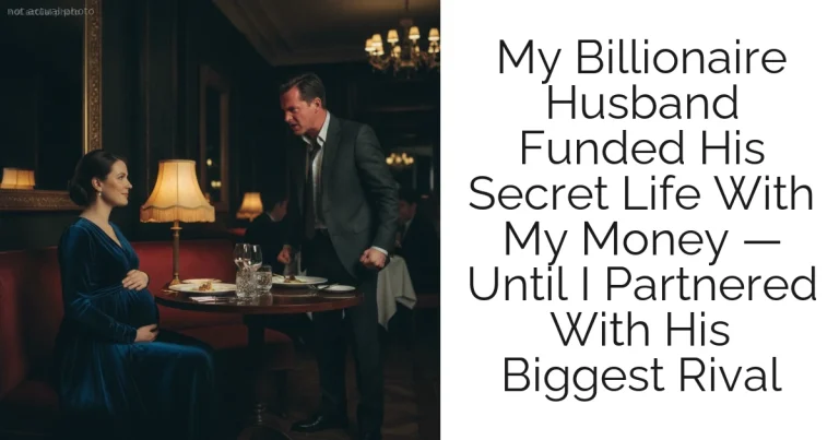 My Billionaire Husband Funded His Secret Life With My Money — Until I Partnered With His Biggest Rival