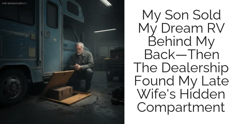 My Son Sold My Dream RV Behind My Back—Then The Dealership Found My Late Wife's Hidden Compartment