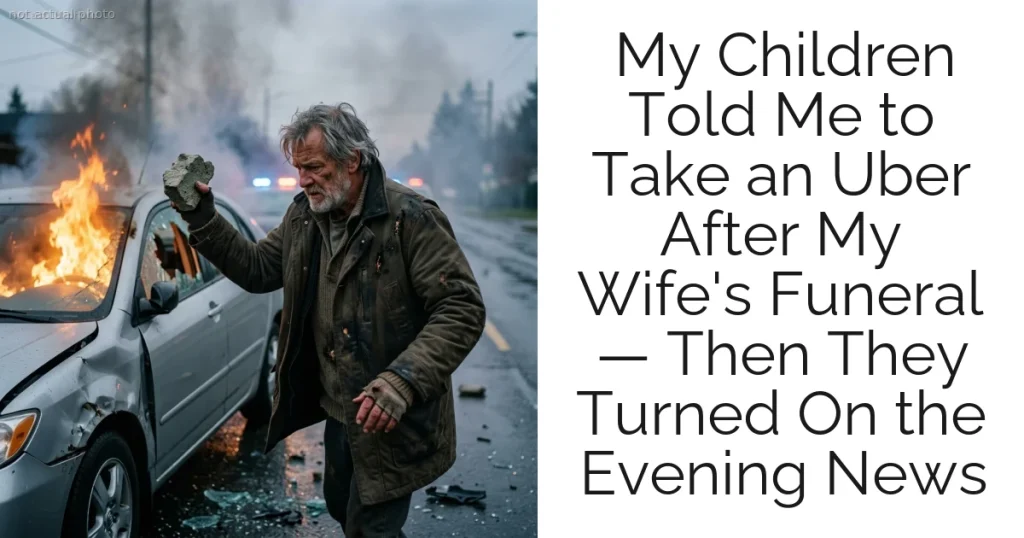 My Children Told Me to Take an Uber After My Wife's Funeral — Then They Turned On the Evening News