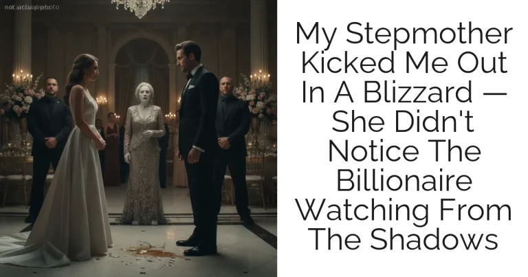My Stepmother Kicked Me Out In A Blizzard — She Didn't Notice The Billionaire Watching From The Shadows