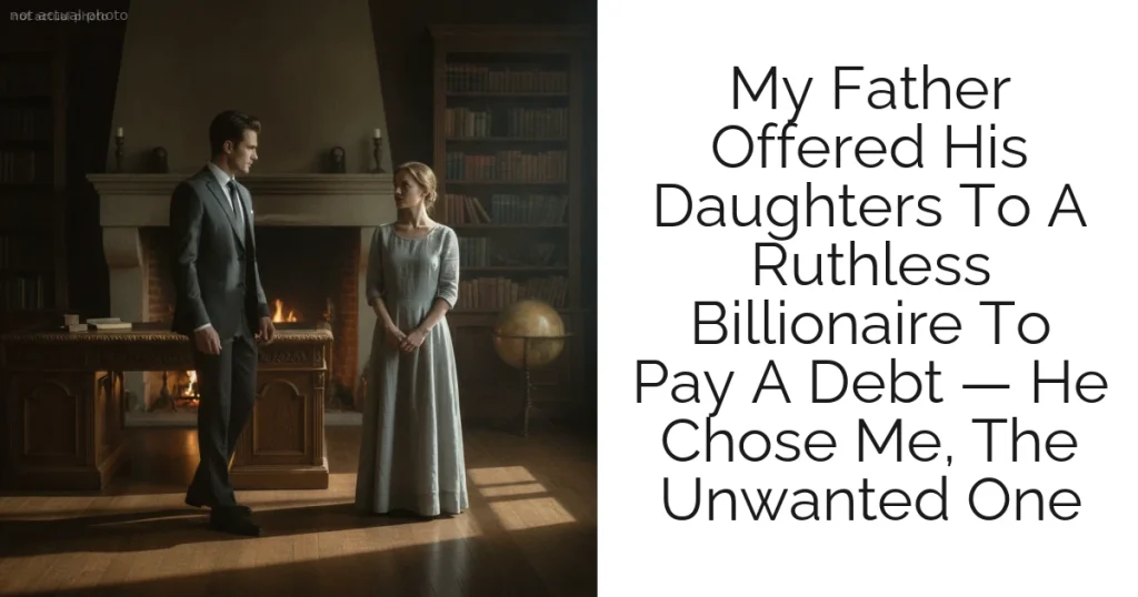 My Father Offered His Daughters To A Ruthless Billionaire To Pay A Debt — He Chose Me, The Unwanted One