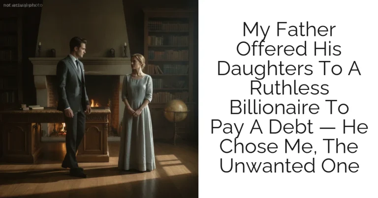 My Father Offered His Daughters To A Ruthless Billionaire To Pay A Debt — He Chose Me, The Unwanted One