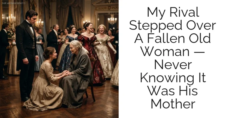 My Rival Stepped Over A Fallen Old Woman — Never Knowing It Was His Mother