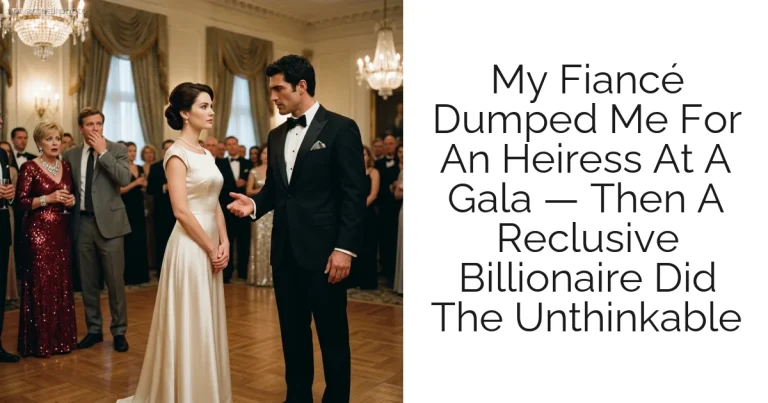 My Fiancé Dumped Me For An Heiress At A Gala — Then A Reclusive Billionaire Did The Unthinkable