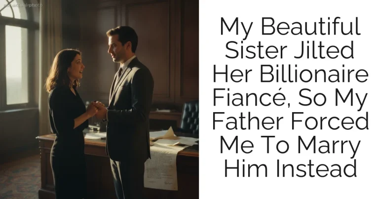 My Beautiful Sister Jilted Her Billionaire Fiancé, So My Father Forced Me To Marry Him Instead