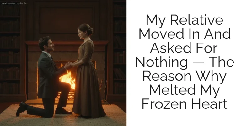 My Relative Moved In And Asked For Nothing — The Reason Why Melted My Frozen Heart