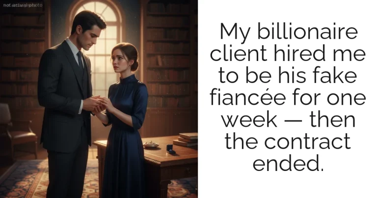 My billionaire client hired me to be his fake fiancée for one week — then the contract ended.