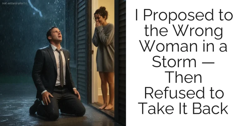 I Proposed to the Wrong Woman in a Storm — Then Refused to Take It Back
