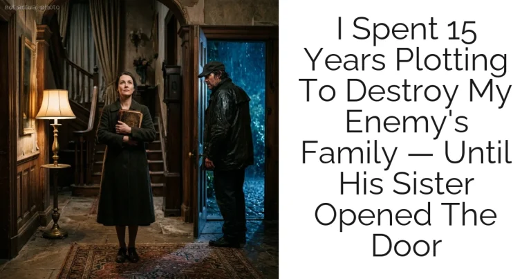 I Spent 15 Years Plotting To Destroy My Enemy's Family — Until His Sister Opened The Door