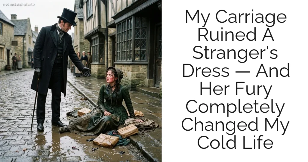 My Carriage Ruined A Stranger's Dress — And Her Fury Completely Changed My Cold Life