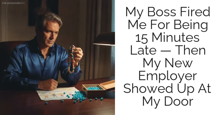 My Boss Fired Me For Being 15 Minutes Late — Then My New Employer Showed Up At My Door