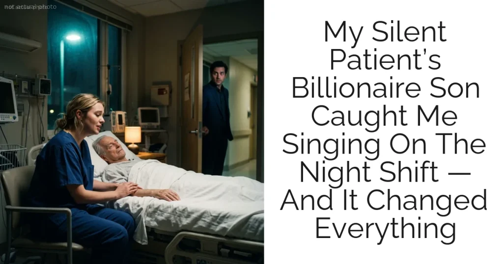 My Silent Patient’s Billionaire Son Caught Me Singing On The Night Shift — And It Changed Everything