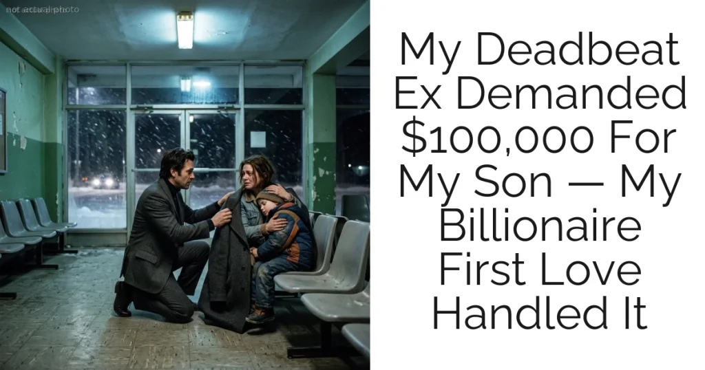 My Deadbeat Ex Demanded $100,000 For My Son — My Billionaire First Love Handled It