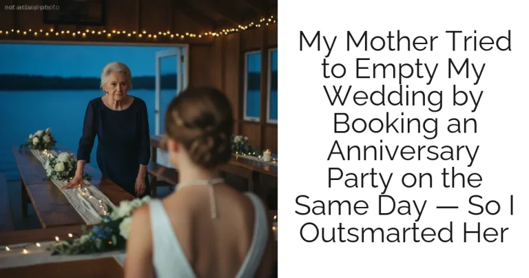 My Mother Tried to Empty My Wedding by Booking an Anniversary Party on the Same Day — So I Outsmarted Her