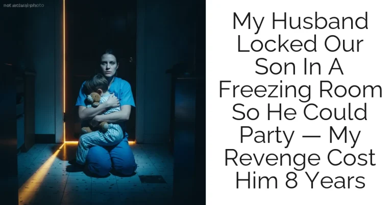 My Husband Locked Our Son In A Freezing Room So He Could Party — My Revenge Cost Him 8 Years