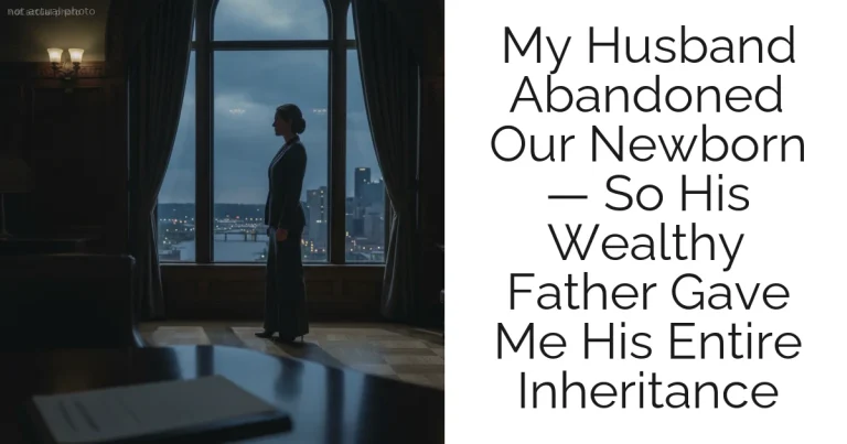 My Husband Abandoned Our Newborn — So His Wealthy Father Gave Me His Entire Inheritance