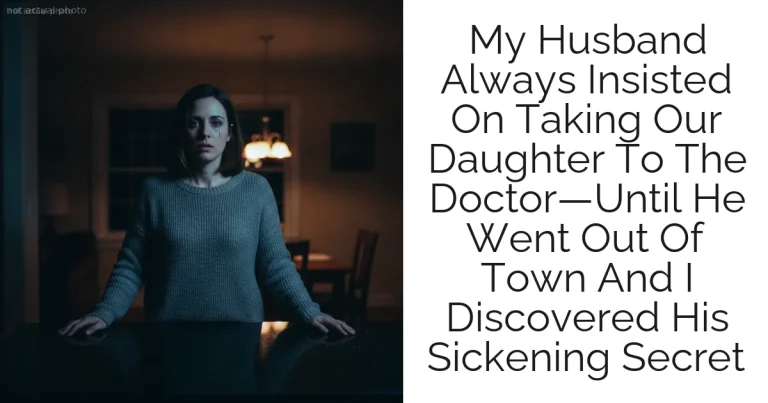 My Husband Always Insisted On Taking Our Daughter To The Doctor—Until He Went Out Of Town And I Discovered His Sickening Secret