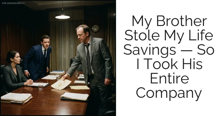 My Brother Stole My Life Savings — So I Took His Entire Company