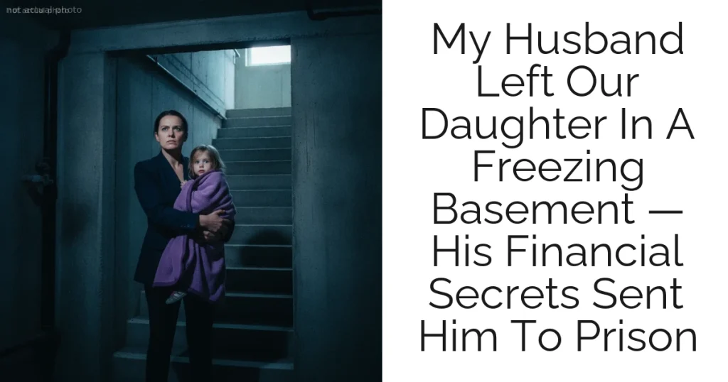 My Husband Left Our Daughter In A Freezing Basement — His Financial Secrets Sent Him To Prison