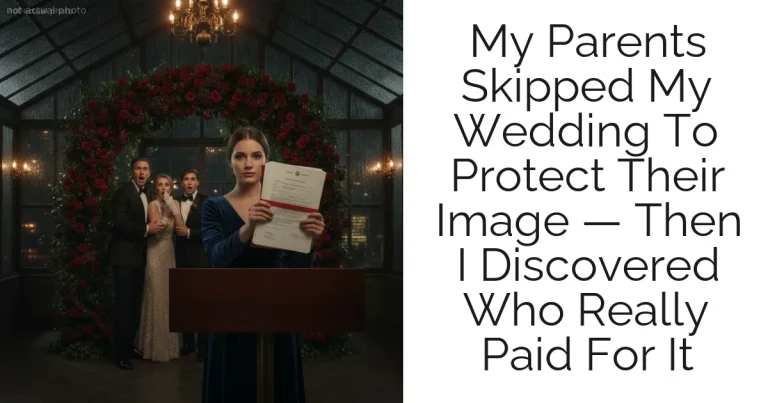 My Parents Skipped My Wedding To Protect Their Image — Then I Discovered Who Really Paid For It