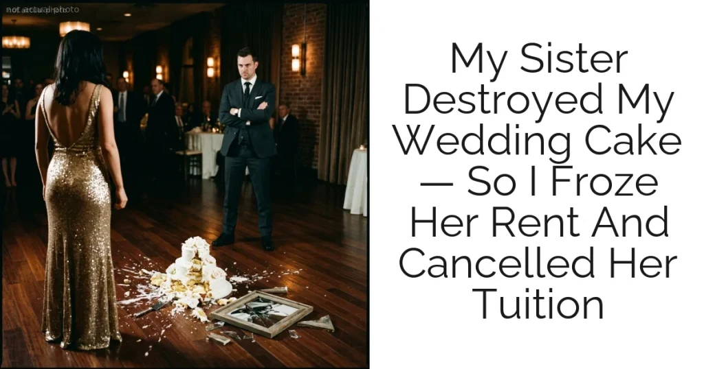 My Sister Destroyed My Wedding Cake — So I Froze Her Rent And Cancelled Her Tuition
