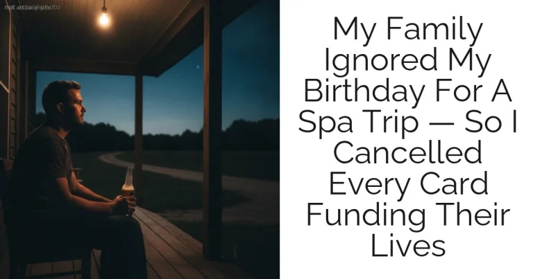 My Family Ignored My Birthday For A Spa Trip — So I Cancelled Every Card Funding Their Lives