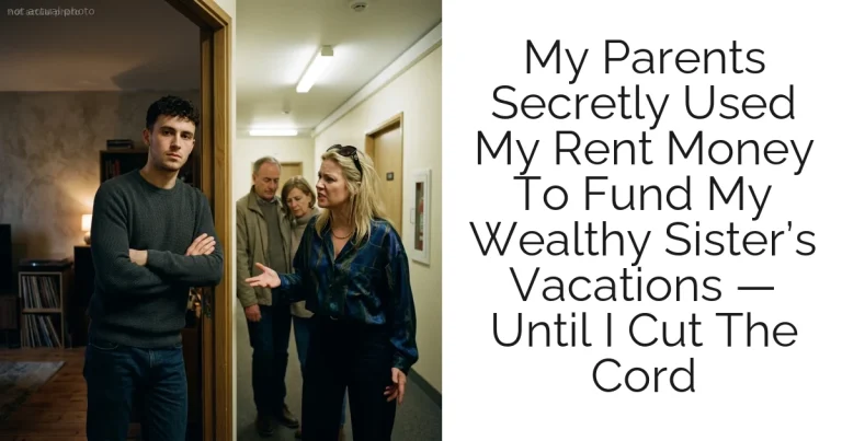 My Parents Secretly Used My Rent Money To Fund My Wealthy Sister’s Vacations — Until I Cut The Cord