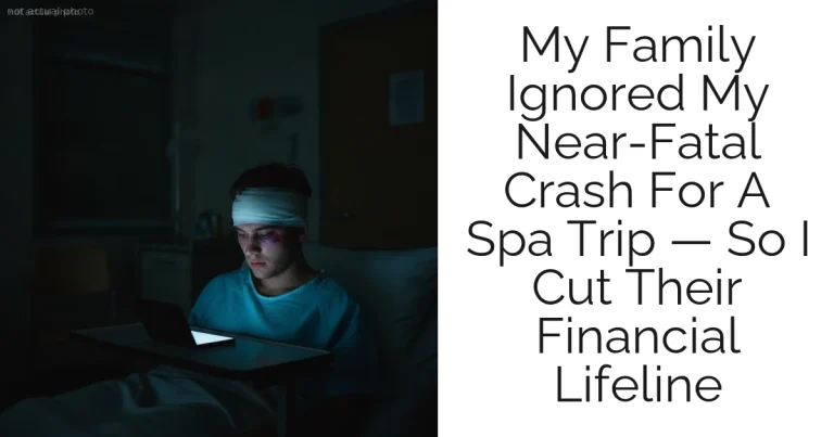 My Family Ignored My Near-Fatal Crash For A Spa Trip — So I Cut Their Financial Lifeline