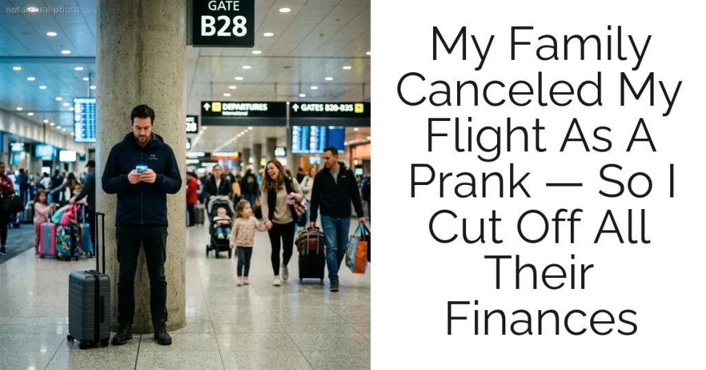 My Family Canceled My Flight As A Prank — So I Cut Off All Their Finances